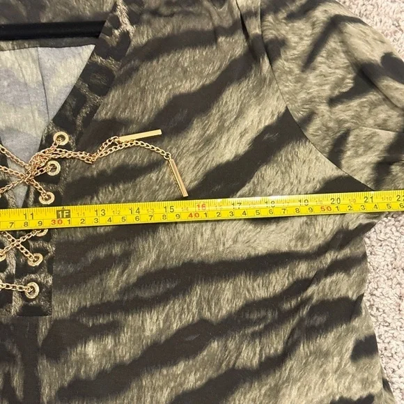 MICHAEL Michael Kors Zebra Print Lace-Up Dress - Picture 5 of 6